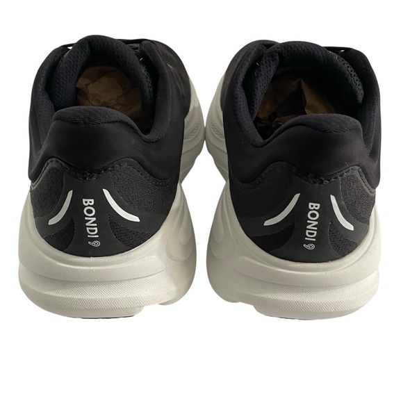 Hoka Bondi 9 Sneakers Men’s Size 9 Extra Wide Black White - Picture 3 of 12